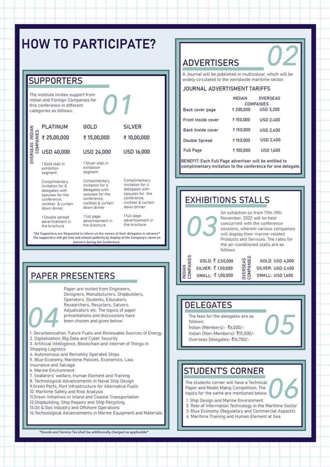 Third Information Brochure — page 4 speaker information