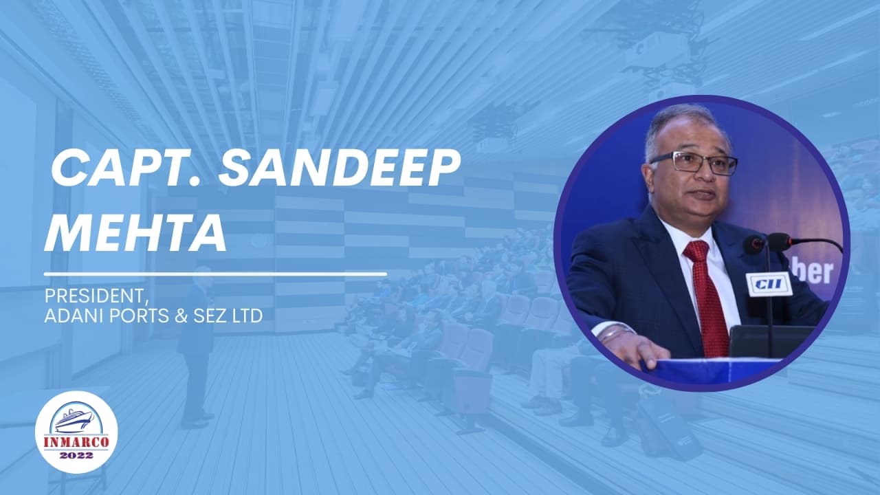Capt. Sandeep Mehta President , Adani ports & SEZ Ltd promotional video thumbnail